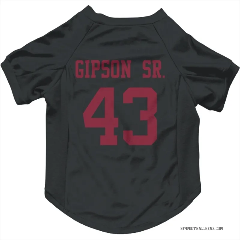 Tashaun Gipson Sr.  Black San Francisco 49ers  Cat & Dog Pet Jersey