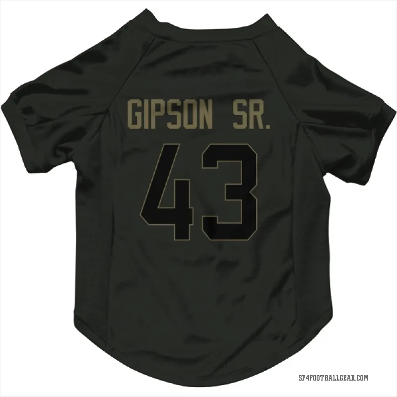 Tashaun Gipson Sr.  Black San Francisco 49ers  Service Cat & Dog Pet Jersey