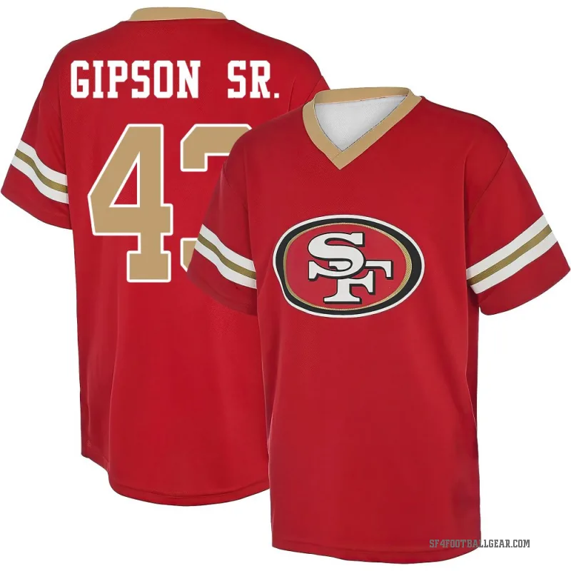 Tashaun Gipson Sr. Men's Red San Francisco 49ers Game Day V-Neck T-Shirt