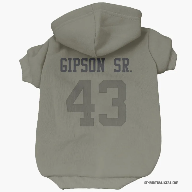 Tashaun Gipson Sr.  Olive San Francisco 49ers  Cat & Dog Pet Hoodie