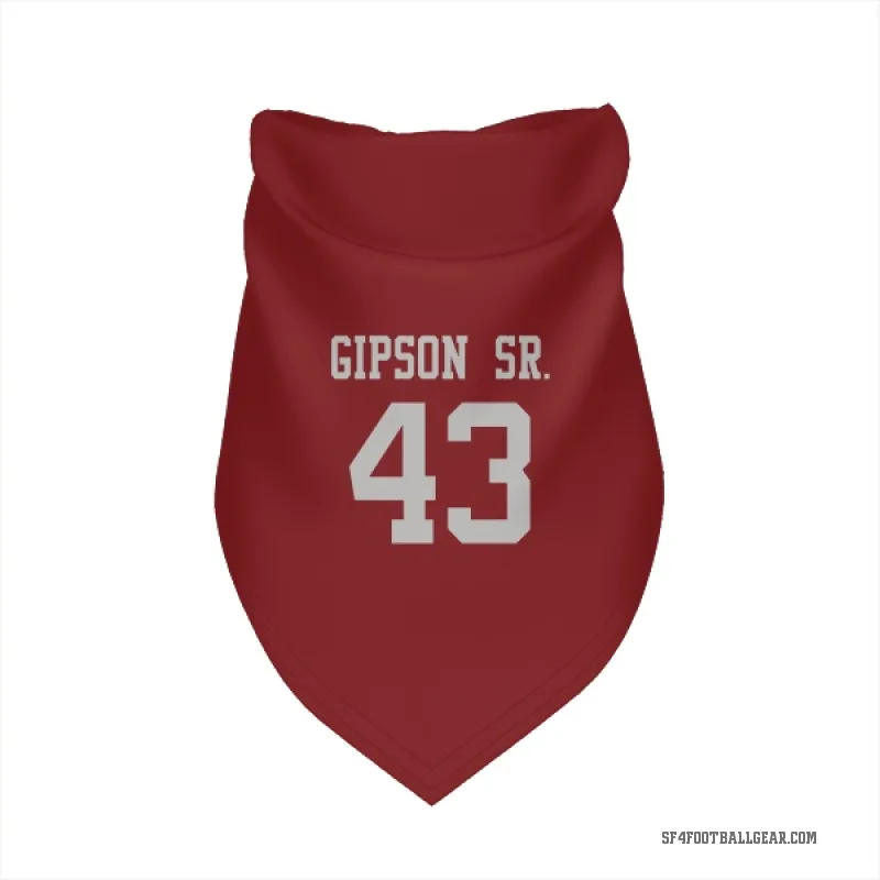 Tashaun Gipson Sr.  Scarlet San Francisco 49ers  Cat & Dog Pet Bandana