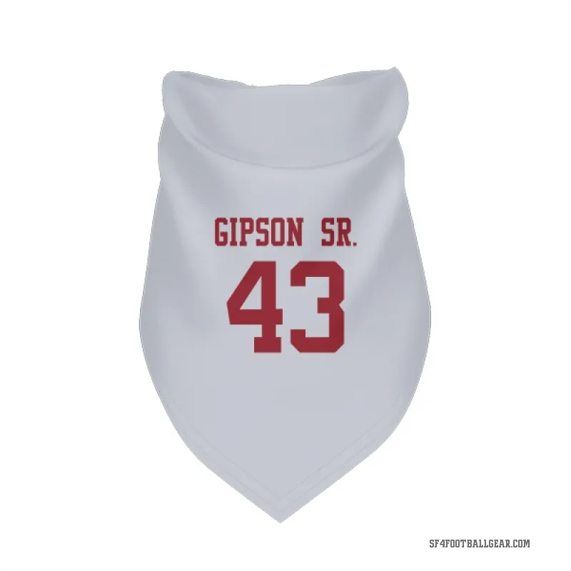 Tashaun Gipson Sr.  White San Francisco 49ers  Cat & Dog Pet Bandana