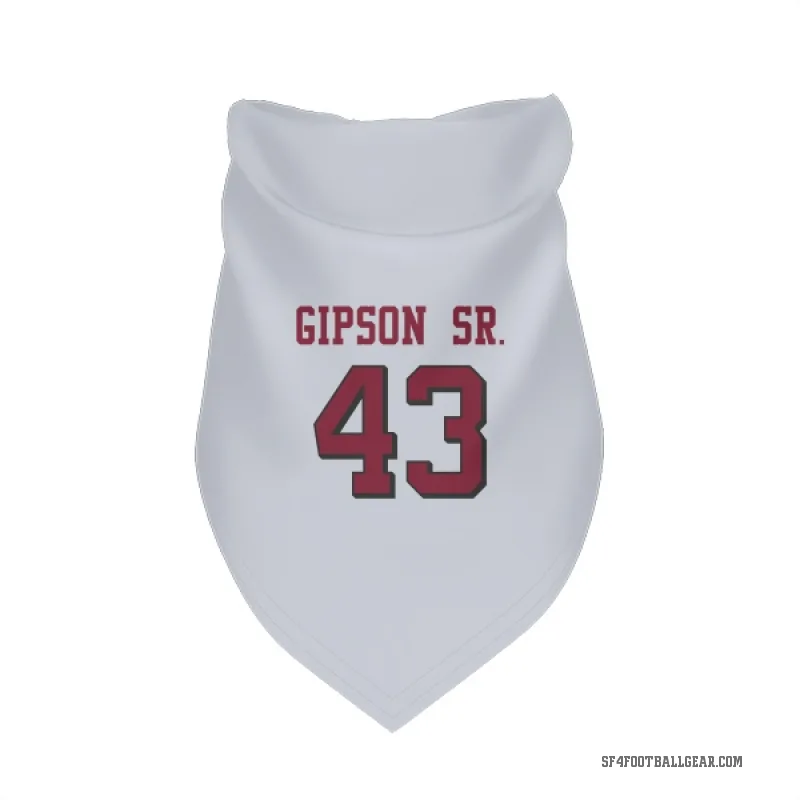 Tashaun Gipson Sr.  White San Francisco 49ers  Rush Cat & Dog Pet Bandana