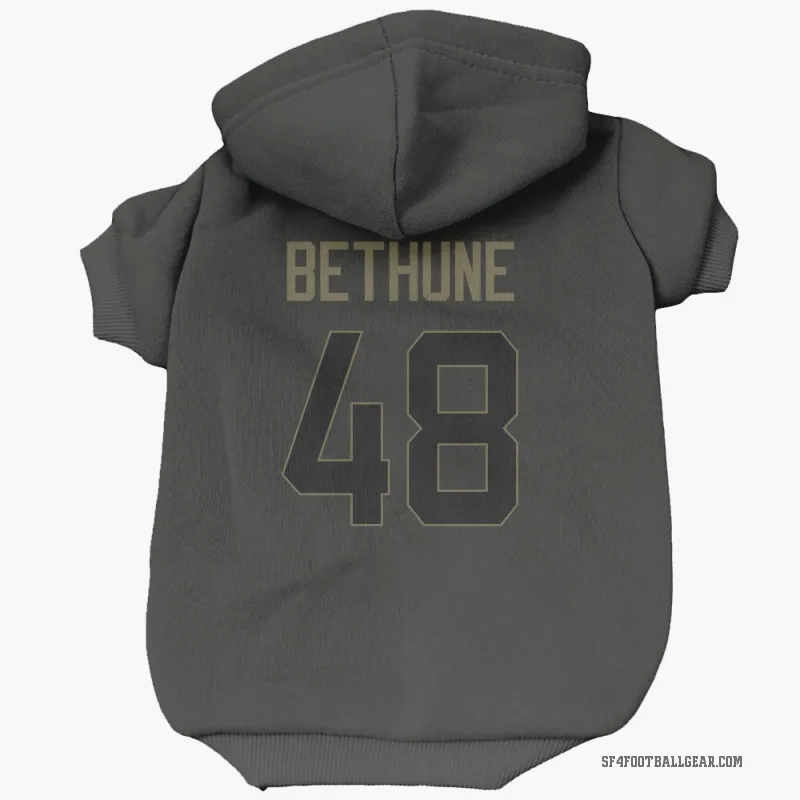 Tatum Bethune  Black San Francisco 49ers  Service Cat & Dog Pet Hoodie