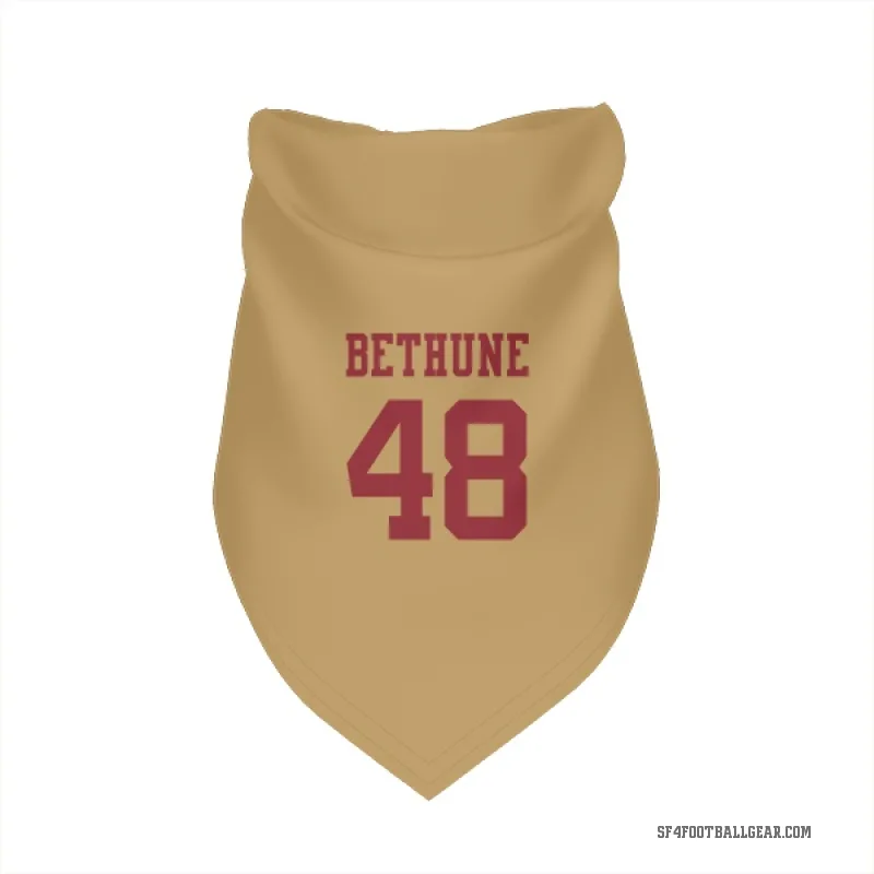 Tatum Bethune  Gold San Francisco 49ers  Cat & Dog Pet Bandana