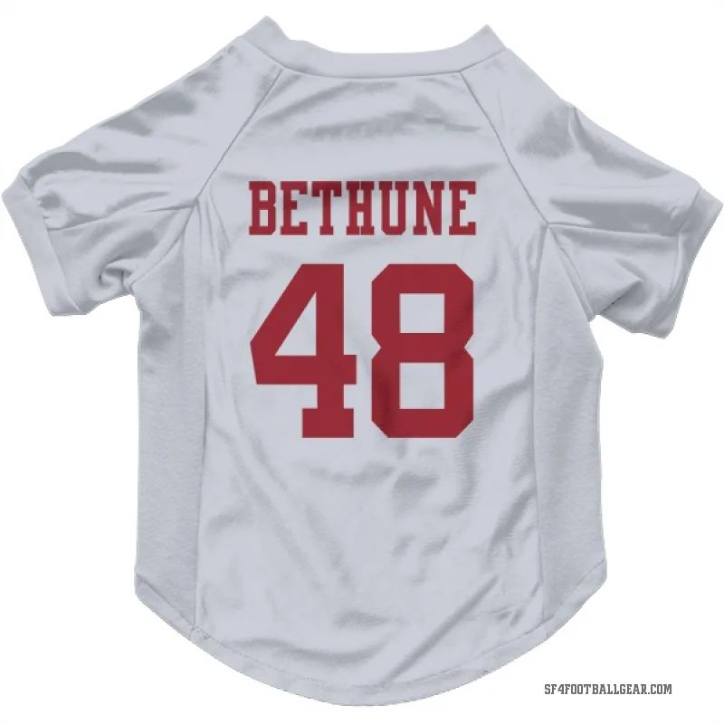 Tatum Bethune  White San Francisco 49ers  Cat & Dog Pet Jersey
