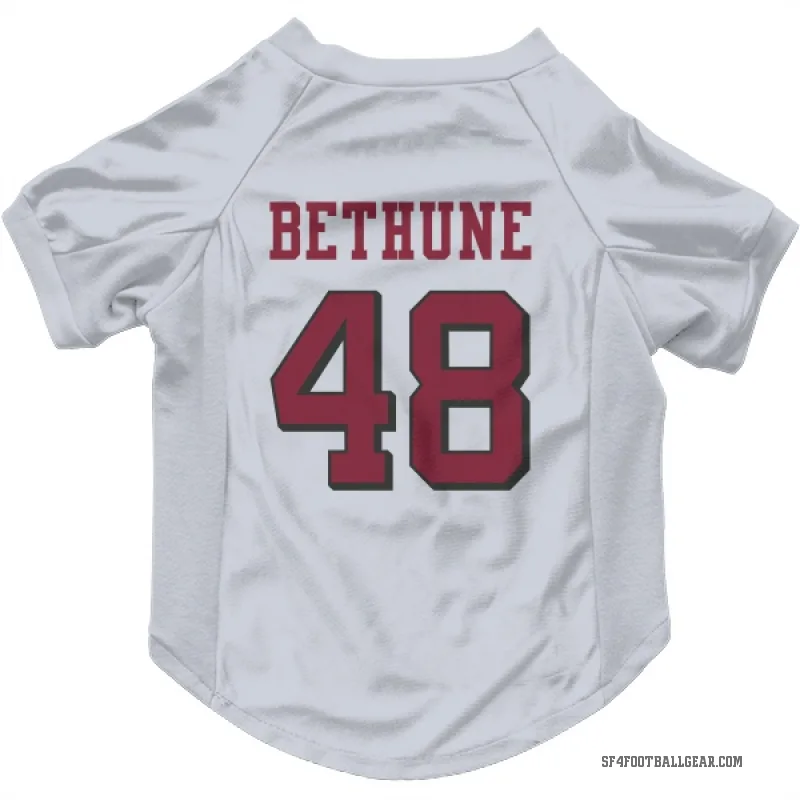 Tatum Bethune  White San Francisco 49ers  Rush Cat & Dog Pet Jersey