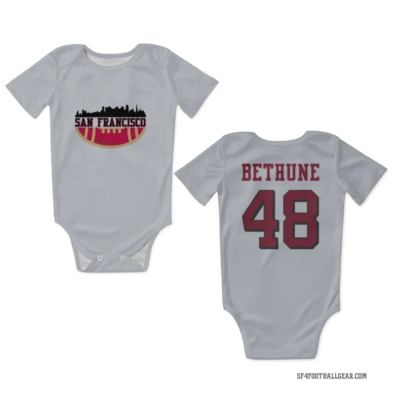 Tatum Bethune  White San Francisco 49ers  Rush Newborn & Infant Bodysuit
