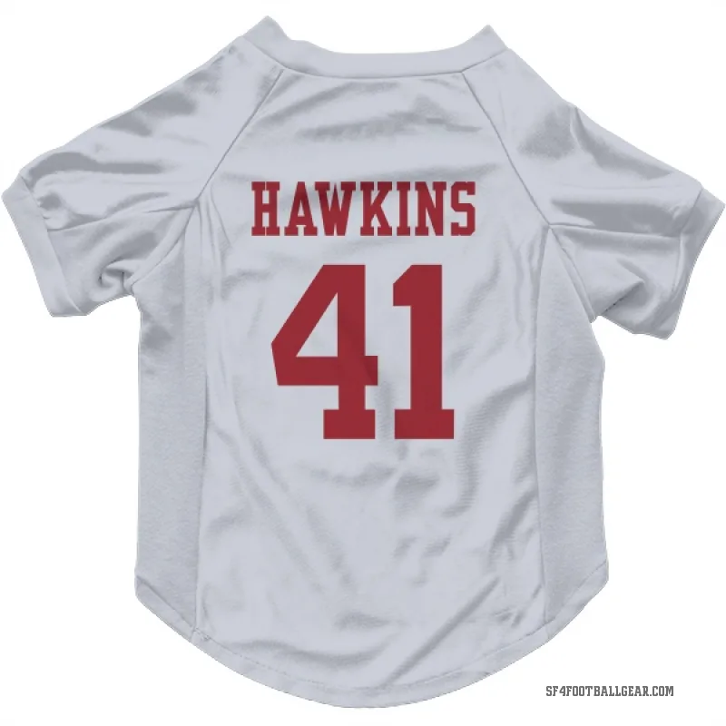Tayler Hawkins  White San Francisco 49ers  Cat & Dog Pet Jersey