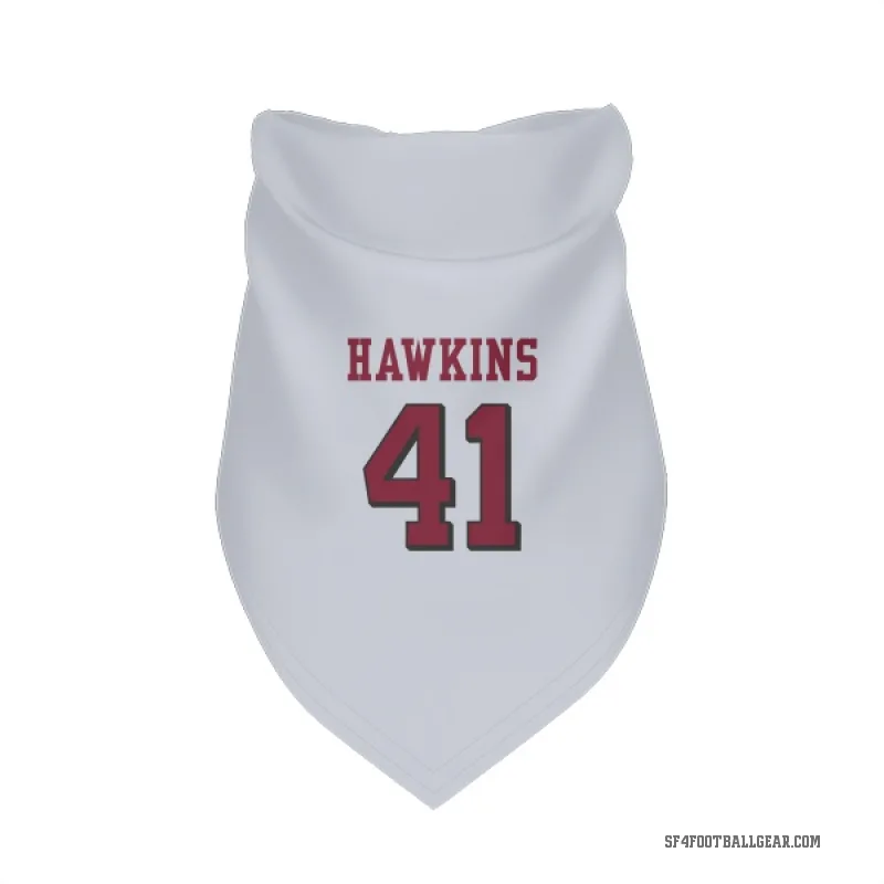 Tayler Hawkins  White San Francisco 49ers  Rush Cat & Dog Pet Bandana