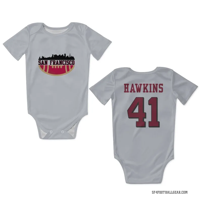 Tayler Hawkins  White San Francisco 49ers  Rush Newborn & Infant Bodysuit