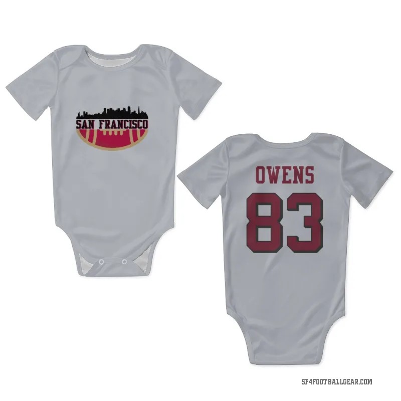 Terique Owens  White San Francisco 49ers  Rush Newborn & Infant Bodysuit