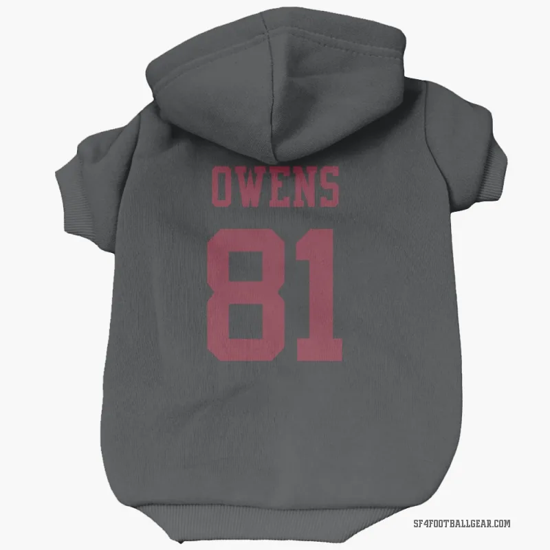 Terrell Owens  Black San Francisco 49ers  Cat & Dog Pet Hoodie