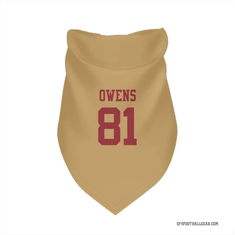 Terrell Owens  Gold San Francisco 49ers  Cat & Dog Pet Bandana