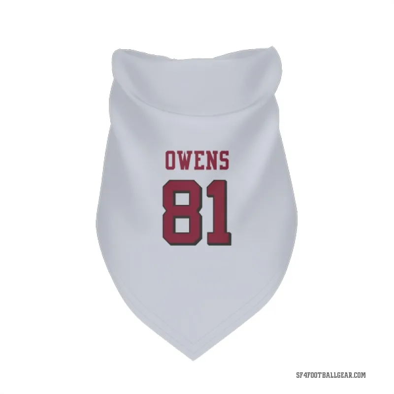 Terrell Owens  White San Francisco 49ers  Rush Cat & Dog Pet Bandana