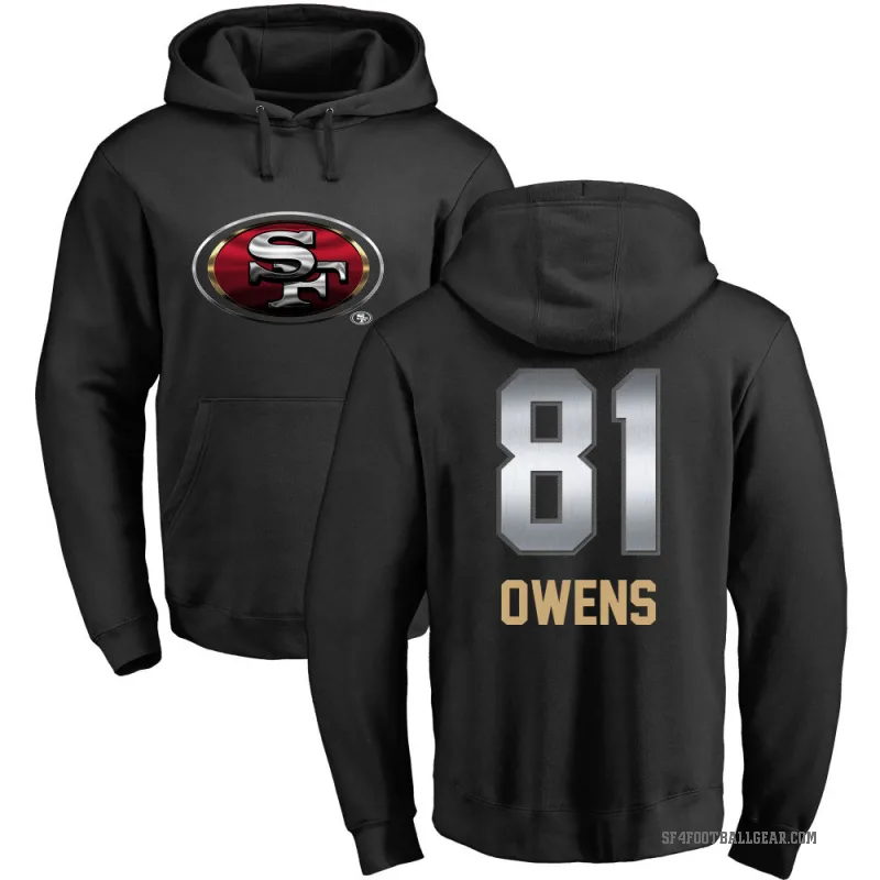 Terrell Owens Youth Black San Francisco 49ers Midnight Mascot Pullover Hoodie