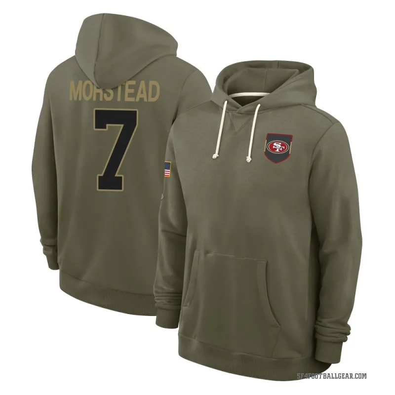 Thomas Morstead Men's Olive San Francisco 49ers 2025 Salute to Service Hoodie