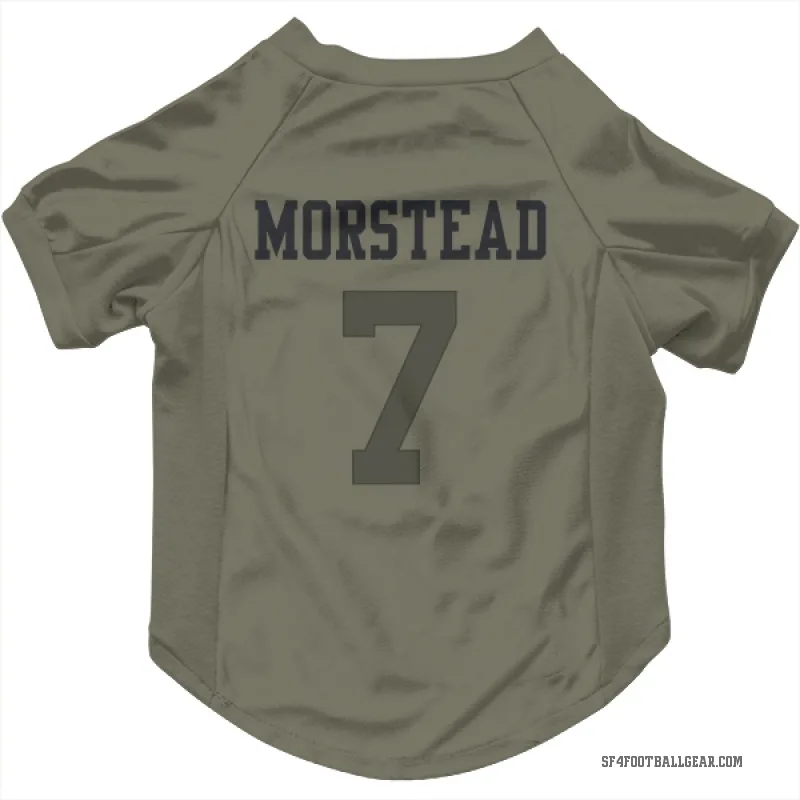 Thomas Morstead  Olive San Francisco 49ers  Cat & Dog Pet Jersey