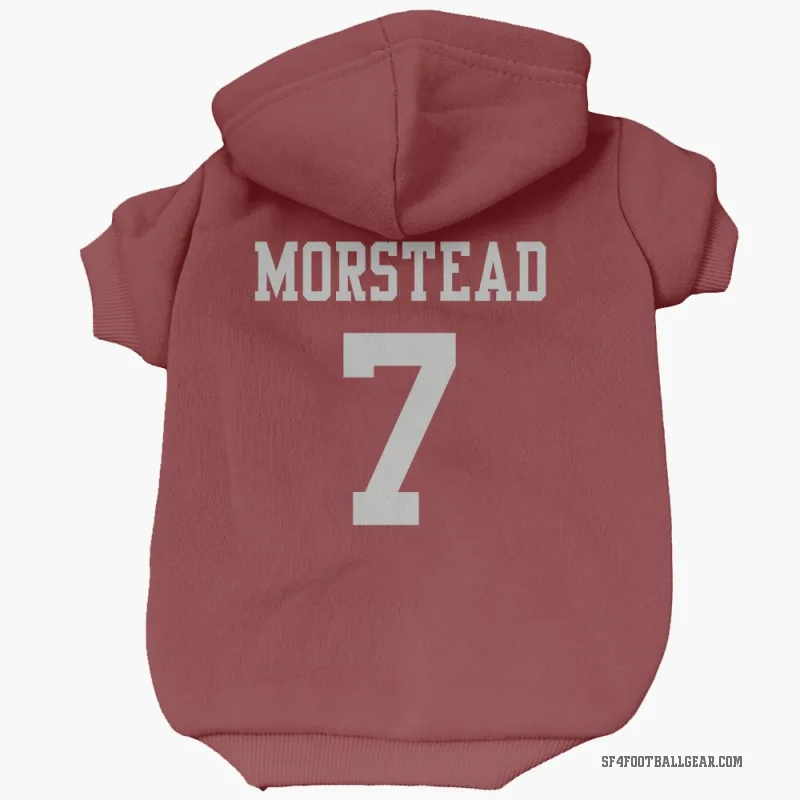 Thomas Morstead  Scarlet San Francisco 49ers  Cat & Dog Pet Hoodie