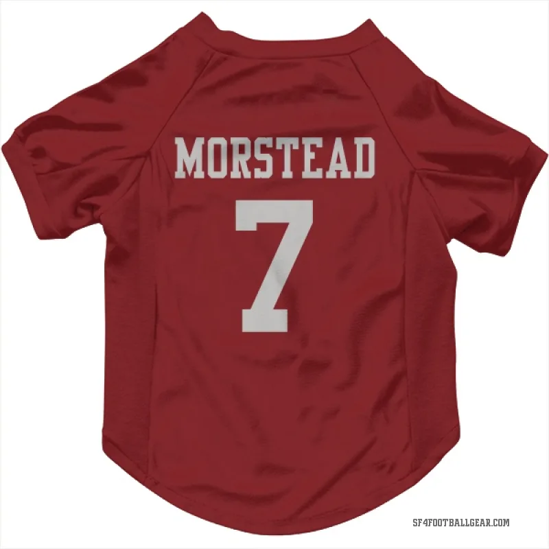 Thomas Morstead  Scarlet San Francisco 49ers  Cat & Dog Pet Jersey