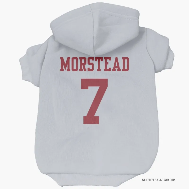 Thomas Morstead  White San Francisco 49ers  Cat & Dog Pet Hoodie