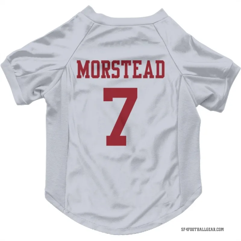 Thomas Morstead  White San Francisco 49ers  Cat & Dog Pet Jersey