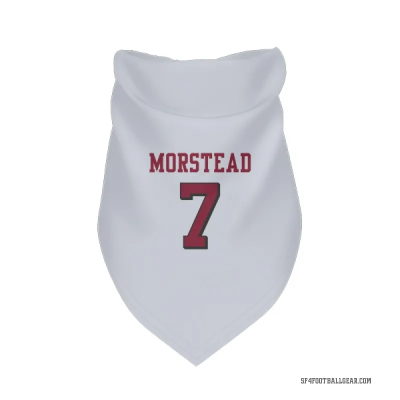 Thomas Morstead  White San Francisco 49ers  Rush Cat & Dog Pet Bandana