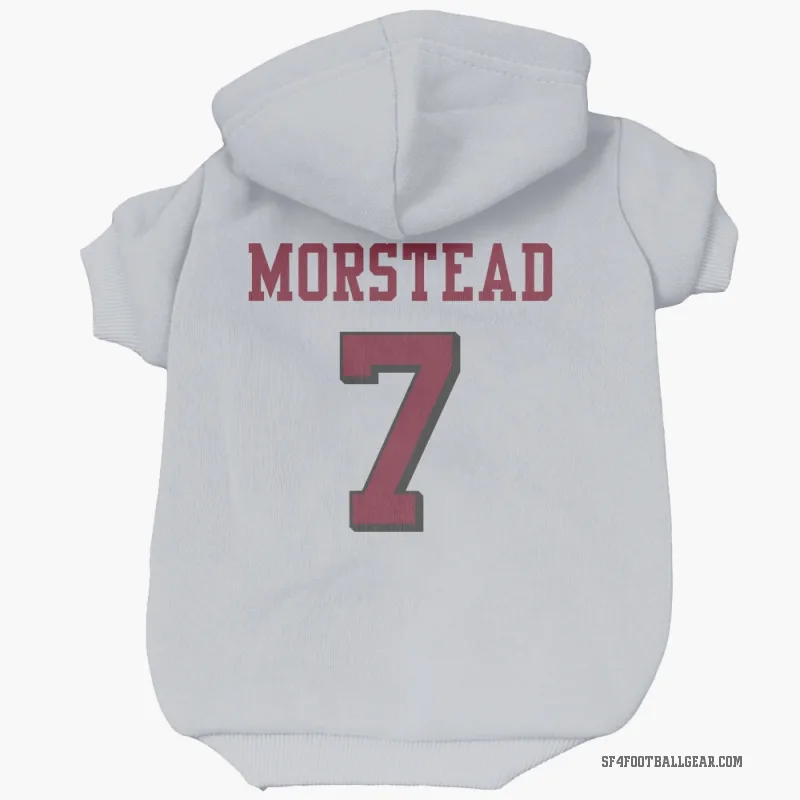 Thomas Morstead  White San Francisco 49ers  Rush Cat & Dog Pet Hoodie