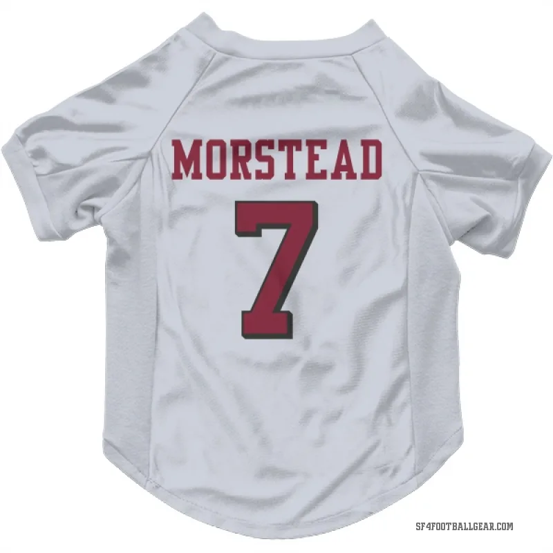 Thomas Morstead  White San Francisco 49ers  Rush Cat & Dog Pet Jersey