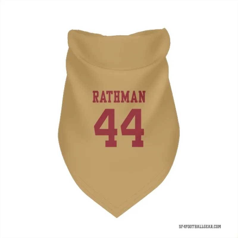 Tom Rathman  Gold San Francisco 49ers  Cat & Dog Pet Bandana
