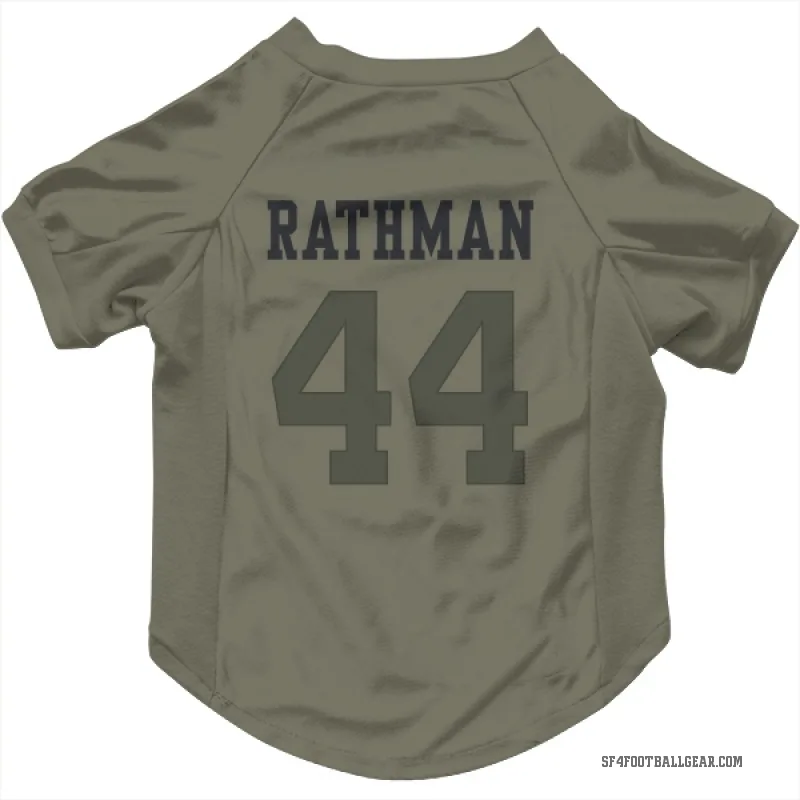Tom Rathman  Olive San Francisco 49ers  Cat & Dog Pet Jersey