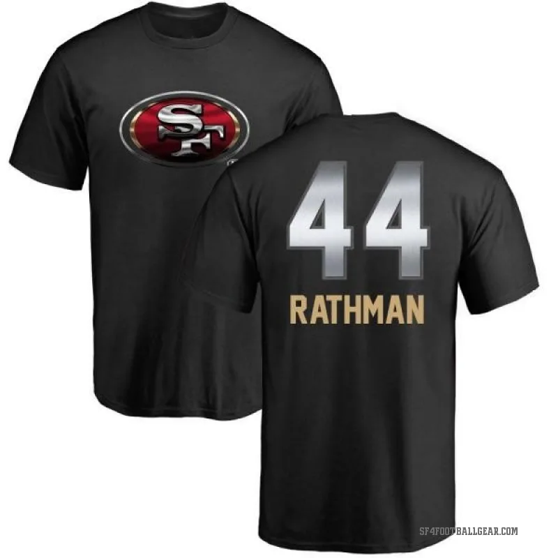 Tom Rathman Youth Black San Francisco 49ers Midnight Mascot T-Shirt -