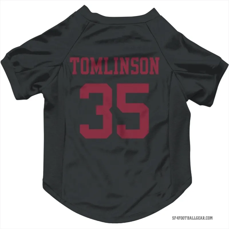 Tre Tomlinson  Black San Francisco 49ers  Cat & Dog Pet Jersey
