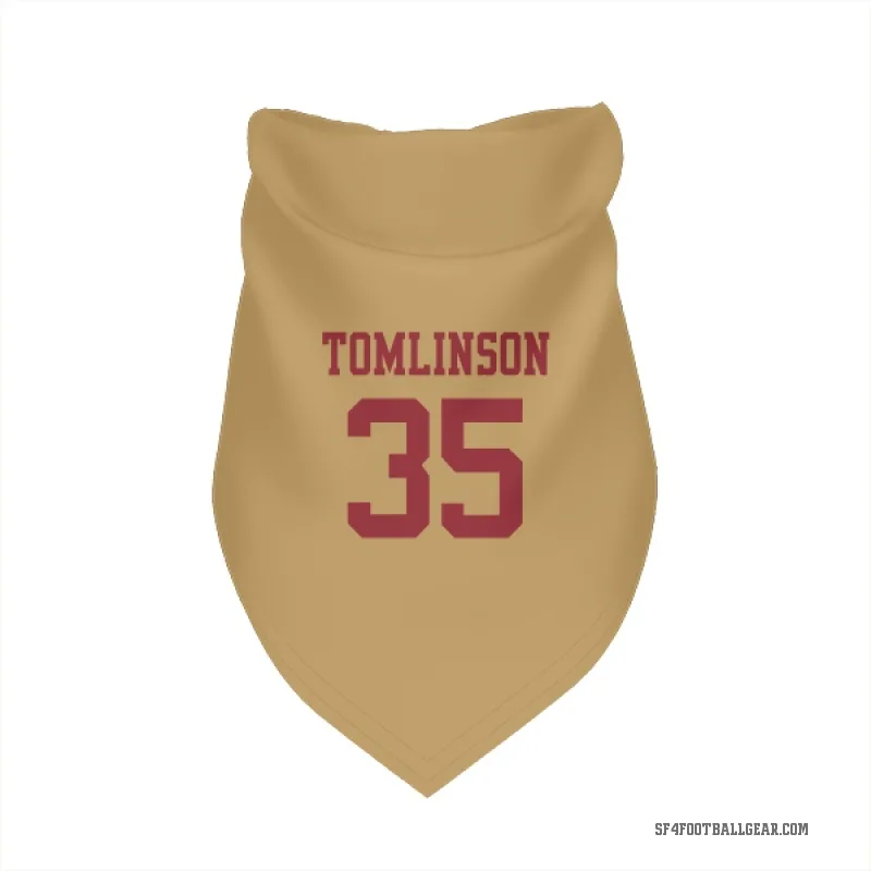 Tre Tomlinson  Gold San Francisco 49ers  Cat & Dog Pet Bandana