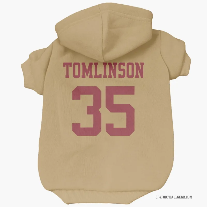 Tre Tomlinson  Gold San Francisco 49ers  Cat & Dog Pet Hoodie