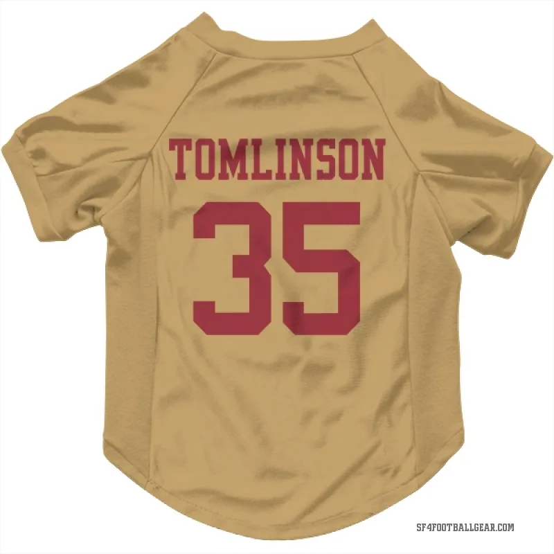 Tre Tomlinson  Gold San Francisco 49ers  Cat & Dog Pet Jersey