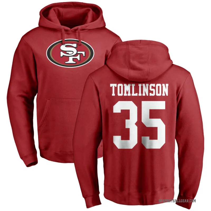 Tre Tomlinson Men's Red San Francisco 49ers Pro Line Logo Pullover Hoodie