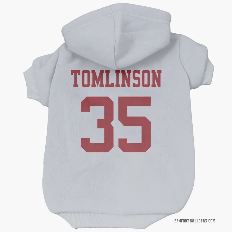 Tre Tomlinson  White San Francisco 49ers  Cat & Dog Pet Hoodie