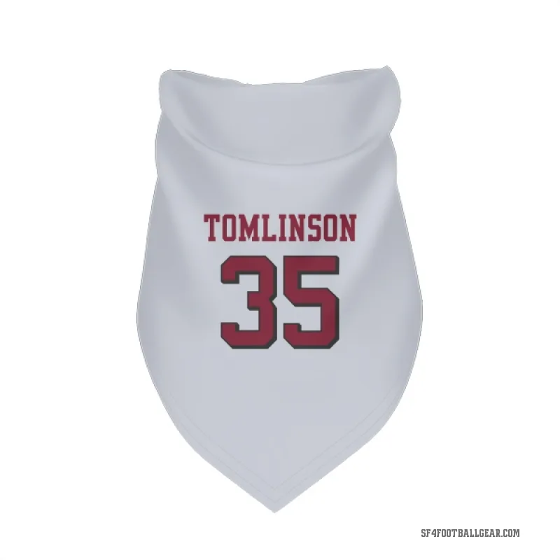 Tre Tomlinson  White San Francisco 49ers  Rush Cat & Dog Pet Bandana