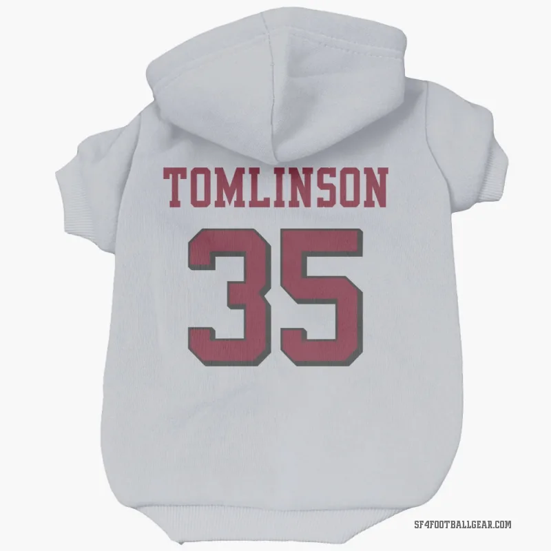 Tre Tomlinson  White San Francisco 49ers  Rush Cat & Dog Pet Hoodie