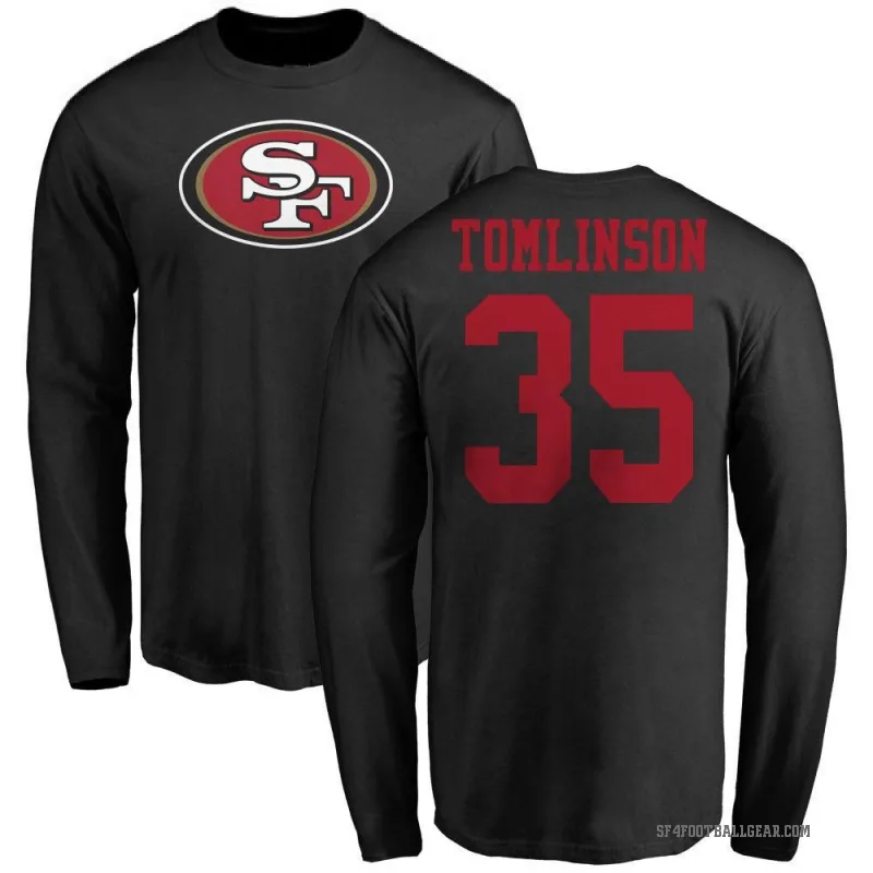 Tre Tomlinson Youth Black San Francisco 49ers Logo Long Sleeve T-Shirt -