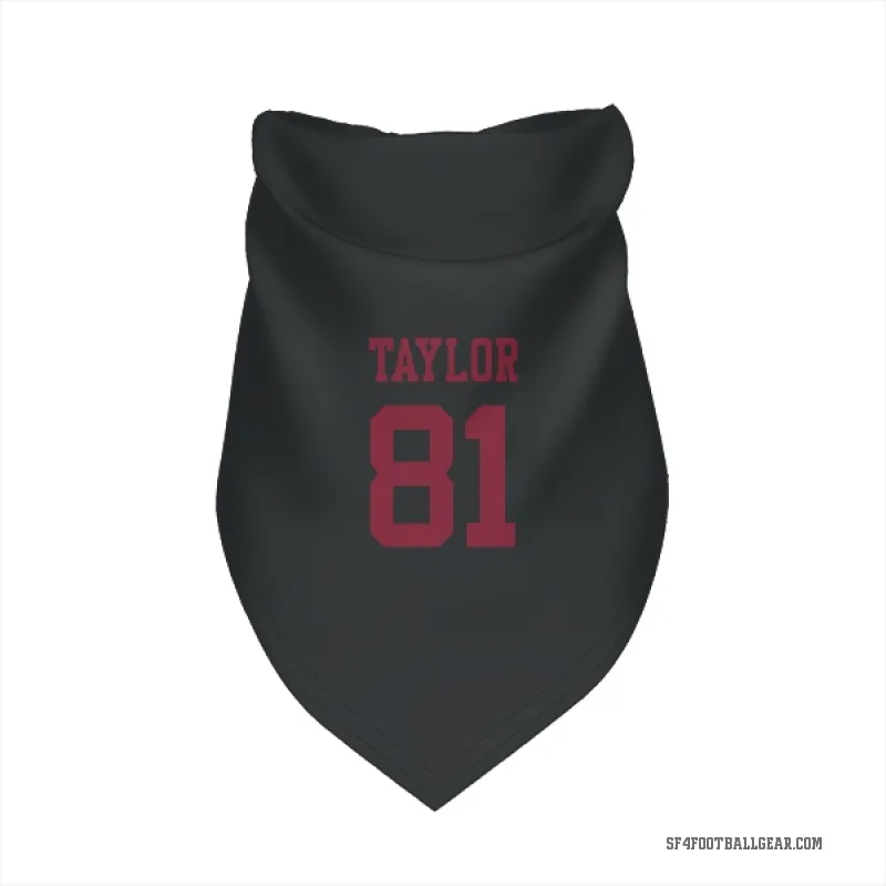 Trent Taylor  Black San Francisco 49ers  Cat & Dog Pet Bandana