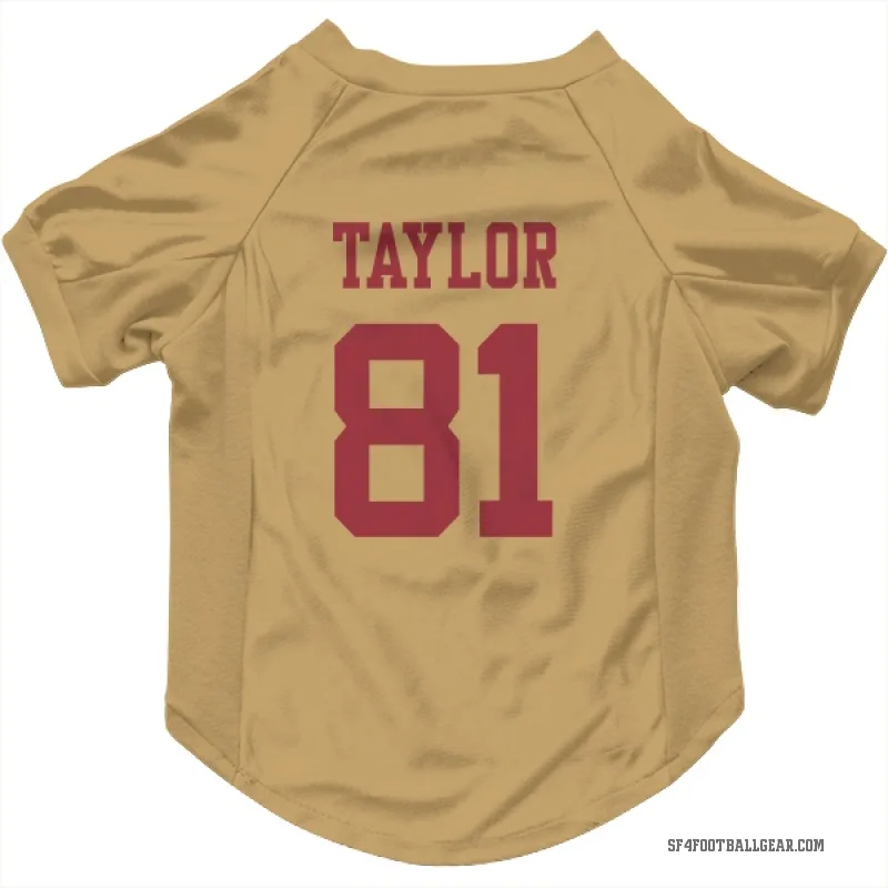 Trent Taylor  Gold San Francisco 49ers  Cat & Dog Pet Jersey