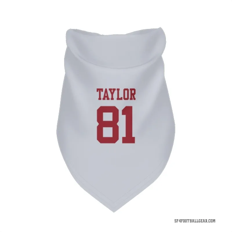 Trent Taylor  White San Francisco 49ers  Cat & Dog Pet Bandana