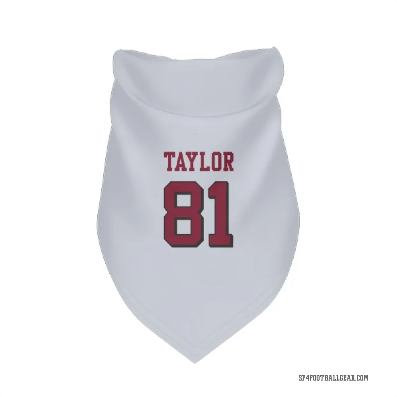 Trent Taylor  White San Francisco 49ers  Rush Cat & Dog Pet Bandana