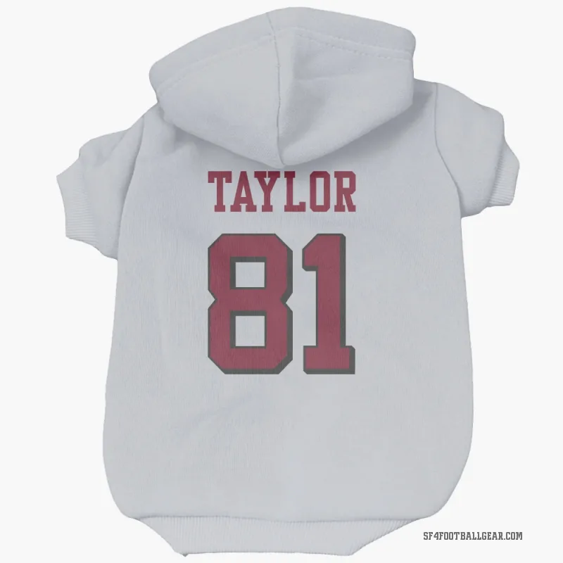 Trent Taylor  White San Francisco 49ers  Rush Cat & Dog Pet Hoodie