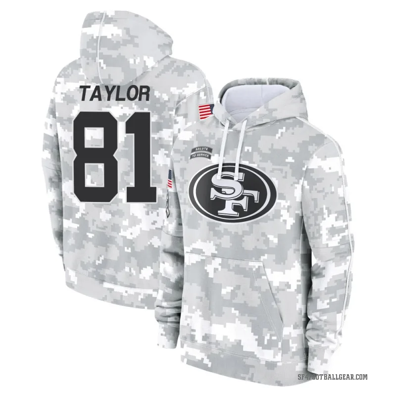 Trent Taylor Youth Camo San Francisco 49ers Arctic 2024 Salute to Service Club Fleece Pullover Hoodie