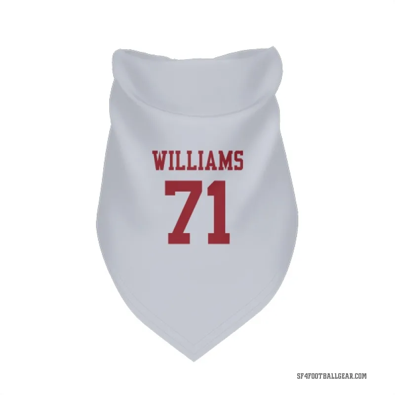 Trent Williams  White San Francisco 49ers  Cat & Dog Pet Bandana