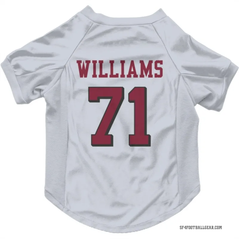 Trent Williams  White San Francisco 49ers  Rush Cat & Dog Pet Jersey
