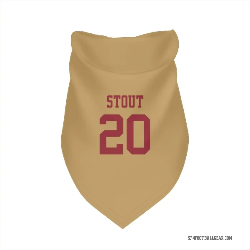 Upton Stout  Gold San Francisco 49ers  Cat & Dog Pet Bandana